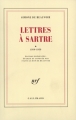 Couverture Lettres à Sartre, tome 1 : 1930-1939 Editions Gallimard  (Blanche) 1990