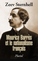 Couverture Maurice Barrès et le nationalisme français Editions Hachette (Pluriel) 2016