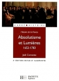 Couverture Absolutisme et Lumières 1652-1783 Editions Hachette (Carré histoire) 2008