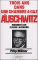 Couverture Trois ans dans une chambre à gaz d'Auschwitz Editions Pygmalion 1980