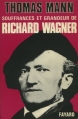 Couverture Souffrances et grandeur de Richard Wagner Editions Fayard 1975
