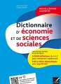Couverture Dictionnaire d'économie et de sciences sociales Editions Hatier 2015