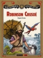 Couverture Robinson Crusoé, abrégé Editions Nathan (Bibliothèque Rouge et or) 2008