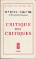 Couverture Critique des critiques Editions Nagel 1949