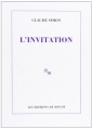 Couverture L'Invitation Editions de Minuit 1987
