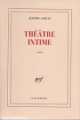 Couverture Théâtre intime Editions Gallimard  (Blanche) 2003