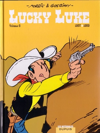 Couverture Lucky Luke, intégrale, tome 5 : 1957-1959