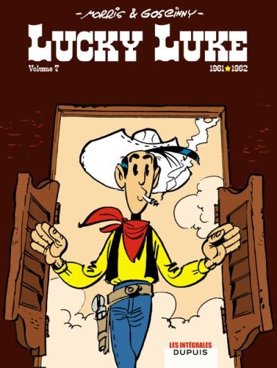 Couverture Lucky Luke, intégrale, tome 7 : 1961-1962