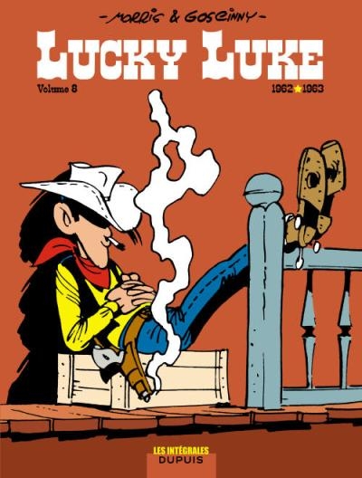 Couverture Lucky Luke, intégrale, tome 8 : 1962-1963