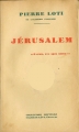 Couverture Jérusalem Editions Calmann-Lévy (Nouvelle) 1929