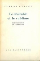Couverture Le Désirable et le Sublime Editions La Baconnière 1953