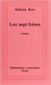 Couverture Les sept frères Editions Stock 1991