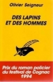 Couverture Des lapins et des hommes Editions Le Masque 1994