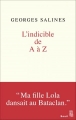 Couverture L'indicible de A à Z Editions Seuil 2016