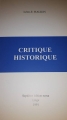 Couverture Critique historique Editions Autoédité 1991