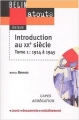 Couverture Introduction au XXème siècle, tome 1 : 1914 à 1945 Editions Belin 2003
