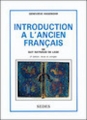 Couverture Introduction à l'ancien français Editions Sedes 2000