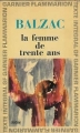 Couverture La femme de trente ans Editions Garnier Flammarion 1965