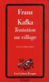 Couverture Tentation au village Editions Grasset (Les Cahiers Rouges) 1983