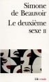 Couverture Le deuxième sexe, tome 2 : L'expérience vécue Editions Folio  (Essais) 1949