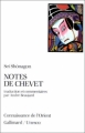 Couverture Notes de Chevet Editions Gallimard  (Connaissance de l'orient) 1985