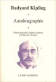 Couverture Autobiographie Editions La Part Commune 2011