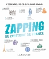 Couverture Le zapping de l'Histoire de France Editions Larousse 2016