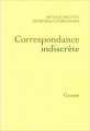Couverture Correspondance indiscrète Editions Grasset 2016