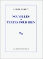 Couverture Nouvelles et Textes pour rien Editions de Minuit 1955