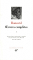 Couverture Oeuvres complètes , tome 2 Editions Gallimard  (Bibliothèque de la Pléiade) 1994