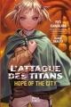 Couverture L'attaque des Titans : Hope of the city Editions Pika (Roman) 2016
