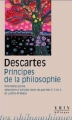 Couverture Principes de la philosophie Editions Vrin 2009