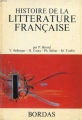 Couverture Histoire de la Littérature française Editions Bordas 1972