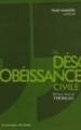 Couverture La désobéissance civile Editions Le passager clandestin 2011