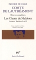 Couverture Oeuvres complètes : Les chants de Maldoror, Lettres, Poésies I et II Editions Gallimard  (Poésie) 1973