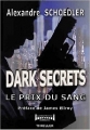 Couverture Dark Secrets le Prix du Sang Editions Sudarènes 2015
