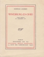 Couverture Winesburg-en-Ohio Editions Gallimard  (Du monde entier) 1961