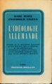 Couverture L'idéologie allemande Editions Sociales 1968