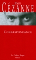Couverture Correspondance Editions Grasset (Les Cahiers Rouges) 2006
