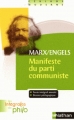 Couverture Manifeste du parti communiste Editions Nathan (Les intégrales de philo) 2007