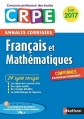 Couverture Annales CRPE 2017 : Français & Mathématiques Editions Nathan 2016