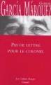 Couverture Pas de lettre pour le colonel Editions Grasset (Les Cahiers Rouges) 2004