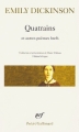 Couverture Quatrains et autres poèmes brefs Editions Gallimard  (Poésie) 2000