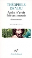 Couverture Après m'avoir fait tant mourir Editions Gallimard  (Poésie) 2002