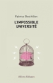 Couverture L'impossible Université Editions Dialogues 2016