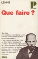 Couverture Que faire ? Editions Seuil 1966
