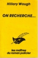 Couverture On recherche... Editions Le Masque 1986
