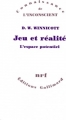 Couverture Jeu et réalité Editions Gallimard  (Essais) 1986