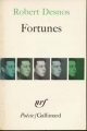 Couverture Fortunes Editions Gallimard  (Poésie) 1969