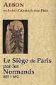 Couverture Le Siège de Paris par les Normands Editions Paleo 2010